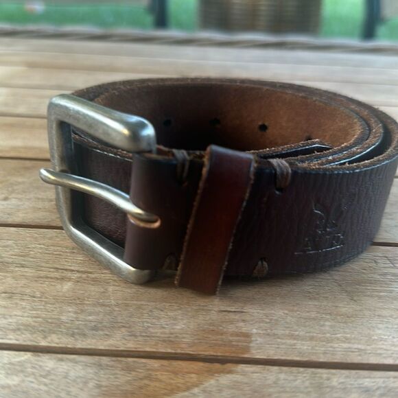 American Eagle Brown Leather Belt 36 - Picture 1 of 4